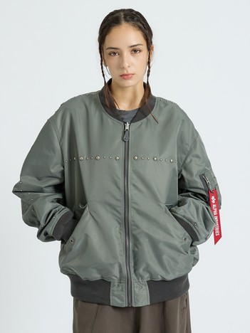 【Alpha Industries（アルファ インダストリーズ）】L-2B HG FIT (EMBELLISHED) / スタッズ / フライトジャケット / ユニセックス