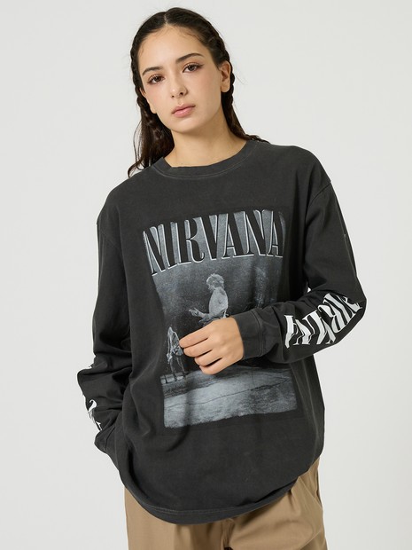 【JOHNBULL/ジョンブル】NIRVANA / ニルヴァーナ /  ライブプリント ロングスリーブTシャツ / ユニセックス