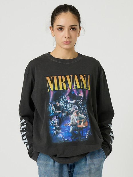 【JOHNBULL/ジョンブル】NIRVANA / ニルヴァーナ / MTV Unplugged in New York ロングスリーブTシャツ / ユニセックス