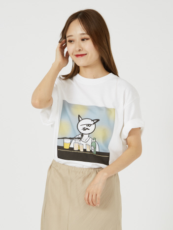 BONYUKI × SPEAK FOR コラボ 半袖 プリントTシャツ 『freddie』