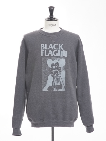 【USED】BLACK FLAG / ブラック フラッグ クルーネック スウェット トレーナー