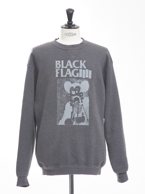 【USED】BLACK FLAG / ブラック フラッグ クルーネック スウェット トレーナー