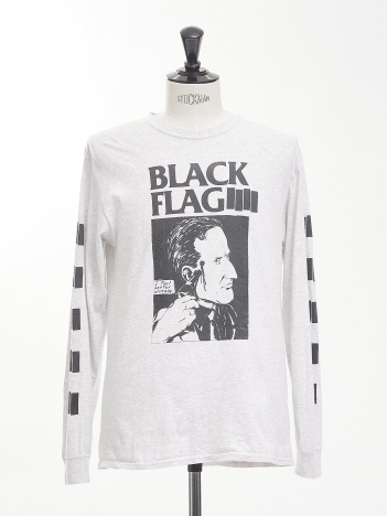 【USED】BLACK FLAG / ブラック フラッグ クルーネック 長袖Tシャツ