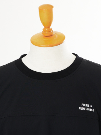 SPEAK FOR - POLER / ポーラー STRETCH RIP NYLON BAGGY S/S バックプリント 半袖Tシャツ