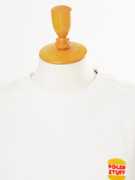POLER / ポーラー PRM WASH STEAMED HAMS  CHENILLE EMB TEE 刺繍 半袖Tシャツ