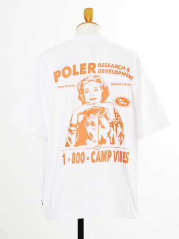 POLER / ポーラー RND RELAX FIT TEE バックプリント 半袖Tシャツ