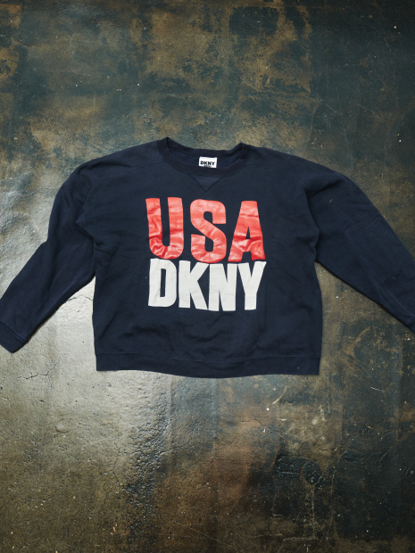 【USED】「DKNY」 USA SWEAT SHIRT　スウェット シャツ