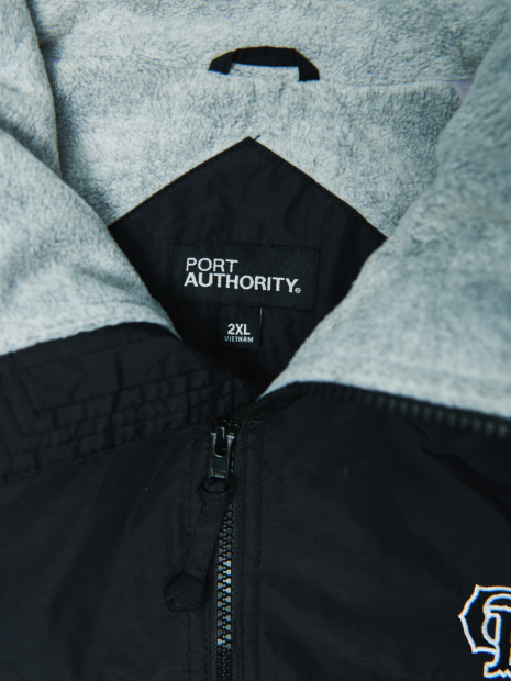 【USED】PORT AUTHORITY NYLON FLEECE JACKET ポートオーソリティー ナイロン フリース ジャケット