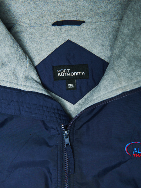 【USED】PORT AUTHORITY NYLON FLEECE JACKET ポートオーソリティー ナイロン フリース ジャケット