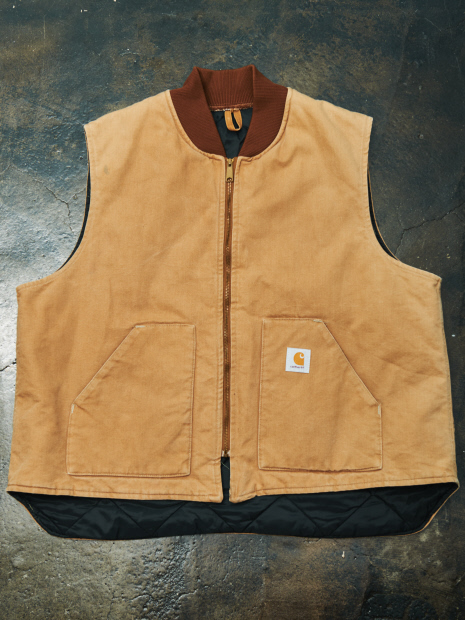 【USED】Carhartt DUCK ZIP VEST カーハート ダック ジップ ベスト