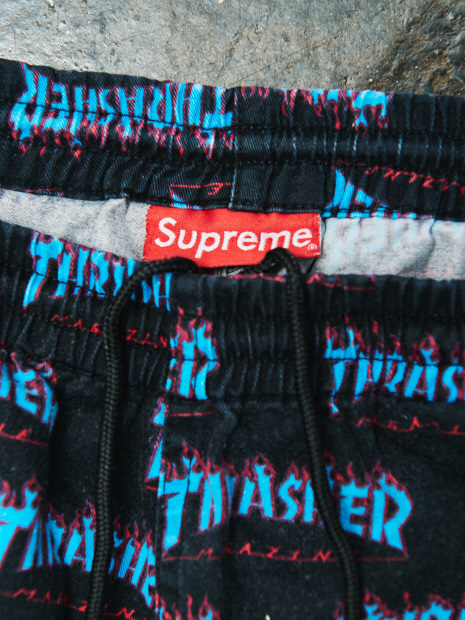 【USED】Supreme × THRASHER ACTION SHORTS シュプリーム×スラッシャー アクションパンツ