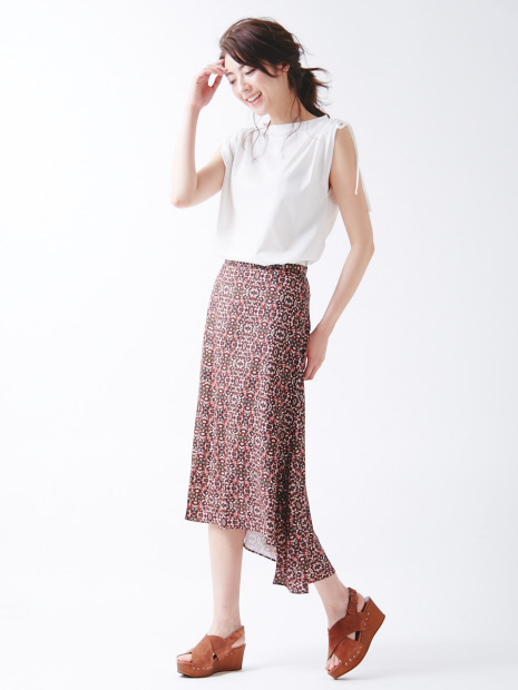Plantica×Abahouse Devinette別注プリントスカート