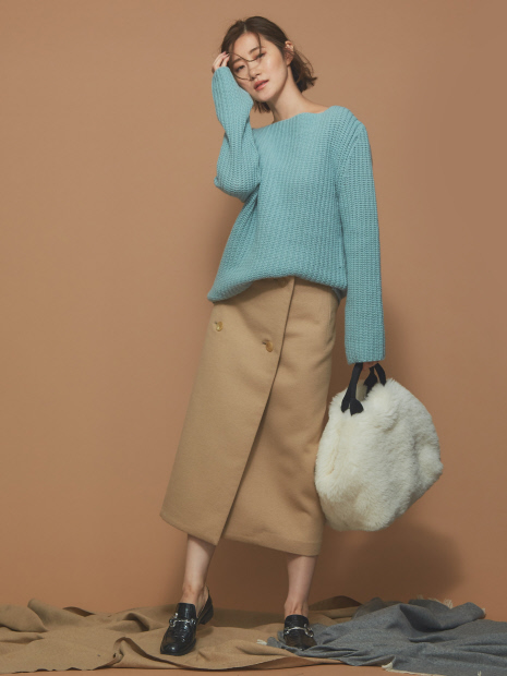 ストレートラップスカート