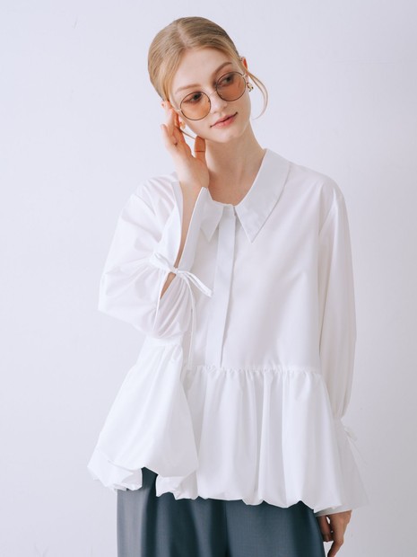 バルーンシャツブラウス【予約】｜SELFIST / セルフィスト