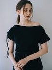 ワンショルギャザーカットソー