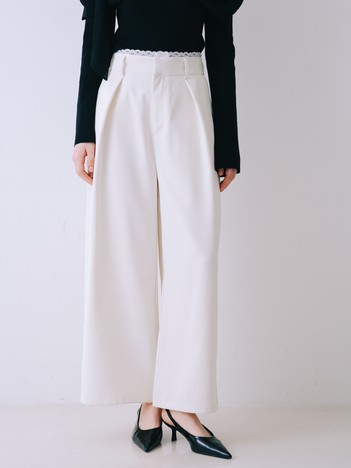 ウエストレースワイドパンツ