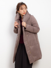 Rouge vif la cle - ショールカラーダウンコート