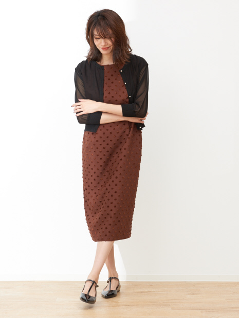 シフォンドッキングカーデ