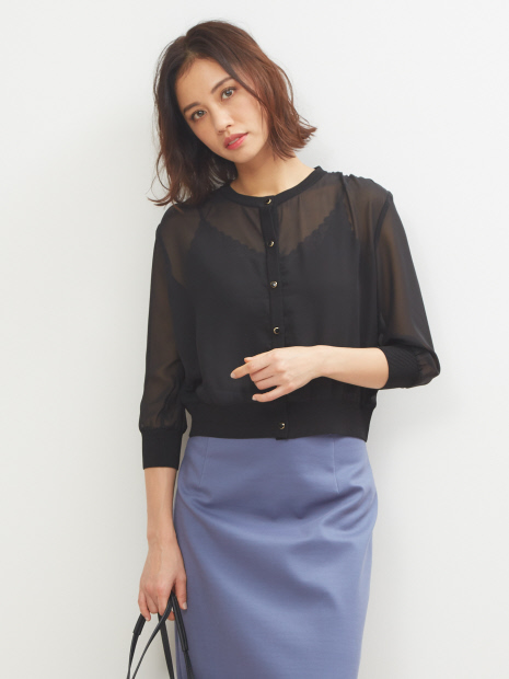 シフォンドッキングカーデ