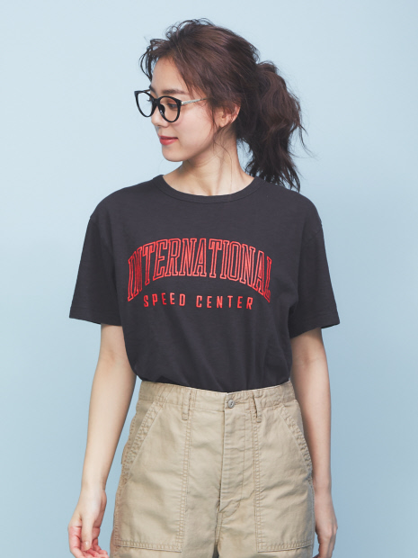 【Champion】クルーネックロゴTシャツ