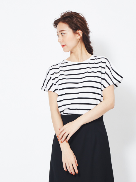 【MICA&DEAL】バックスリットTシャツ