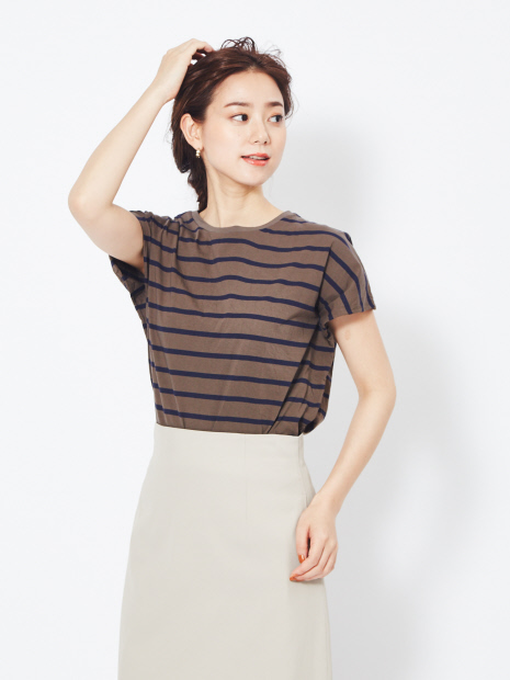 【MICA&DEAL】バックスリットTシャツ