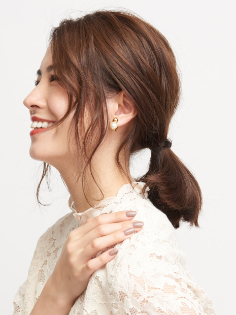 Caline Paris パールイヤリング