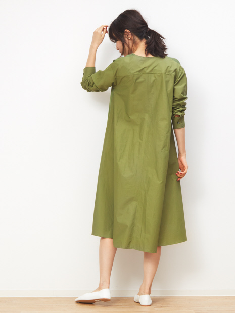 【MICA&DEAL】フロントニットフレアーワンピース