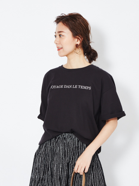 オーバーサイズロゴTシャツ