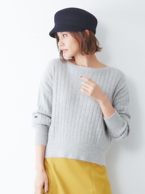 フォックス混2WAYニット
