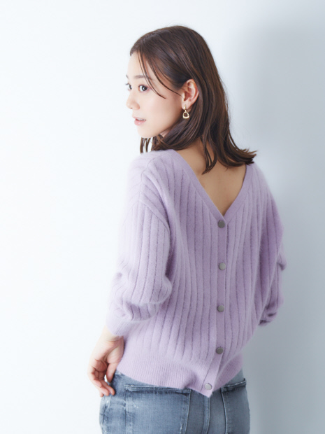 フォックス混2WAYニット