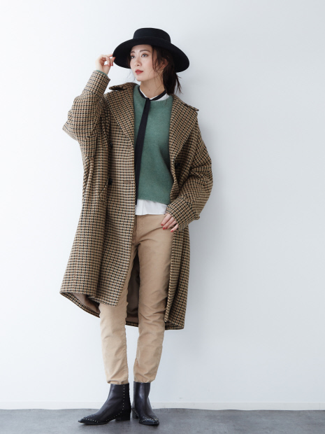 【別注 TICCA】チェックテントコート