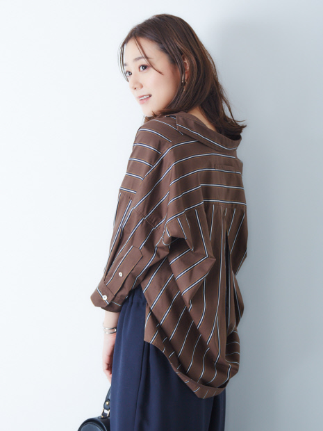【別注 TICCA】ストライプスキッパーシャツ