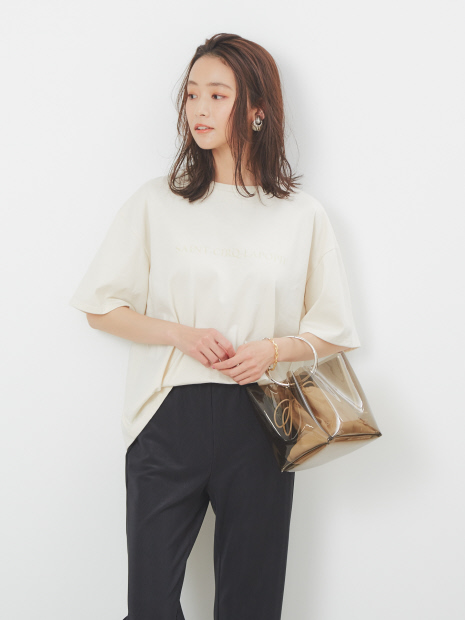 オーバーサイズロゴTシャツ2