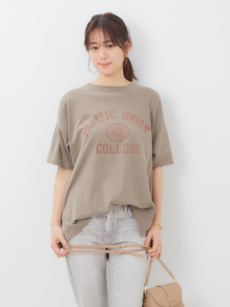 【REMI RELIEF/レミレリーフ】別注ロゴプリントTシャツ