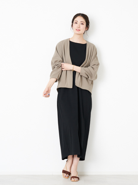 【MICA&DEAL】WEB限定ノーカラーショートブルゾン