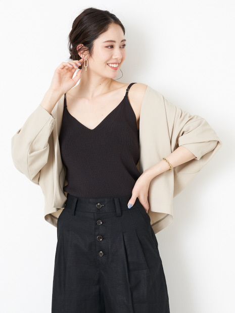 【MICA&DEAL】WEB限定ノーカラーショートブルゾン