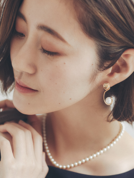 【sauvage peau】メタル変形デザインピアス