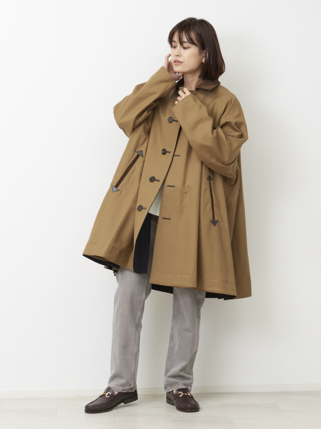 TICCA リバーシブルステンカラーショートコート