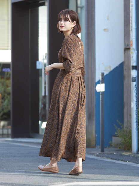 Web 一部店舗限定 バックカシュクールワンピース Rouge Vif La Cle ルージュ ヴィフ ラクレ