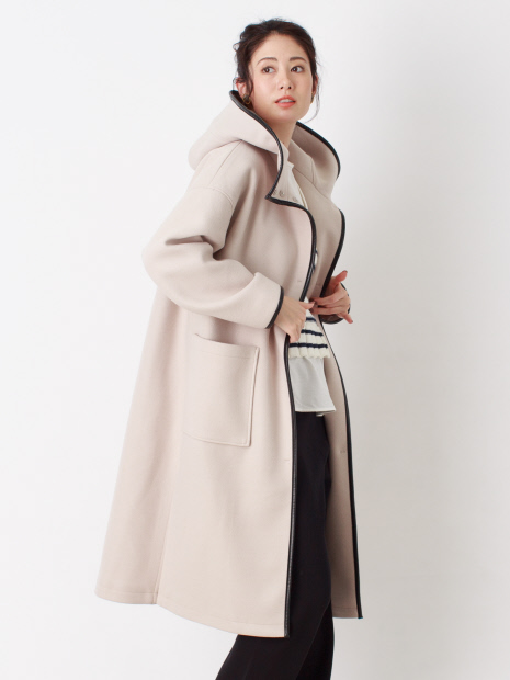 【WEB限定】ジャージメルトンフーデットコート