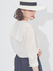 【WEB限定】セーラー衿7分袖ブラウス