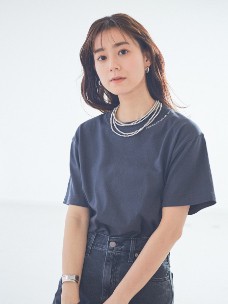 ネック&バックロゴ半袖Tシャツ
