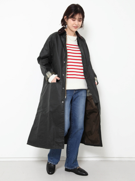 【Barbour】 LADIES BURGHLEYロングコート