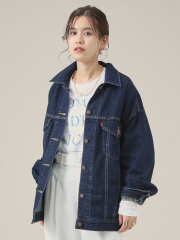 Levis XLWOMENS TRUCKER Gジャン｜Rouge vif la cle / ルージュ 