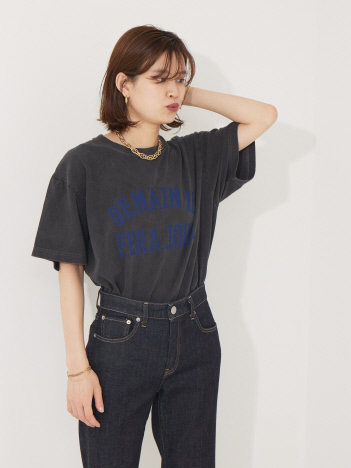 ピグメントダイロゴTシャツ