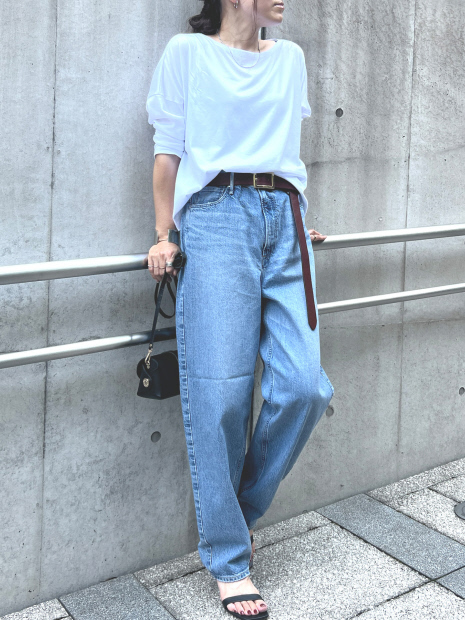 【upper hights/アッパーハイツ】THE JANET テーパード デニム