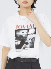 【LE TRIO ABAHOUSE】JOVIAL / グラフィックTシャツ　サイズS