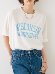 Rouge vif la cle - 【REMI RELIEF レミレリーフ】別注TEE WISCONSI ロゴTシャツ
