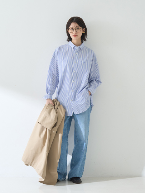 【upper hights/アッパーハイツ】THE NIECE MID-RISE　ミッドライズワイドデニム【予約】